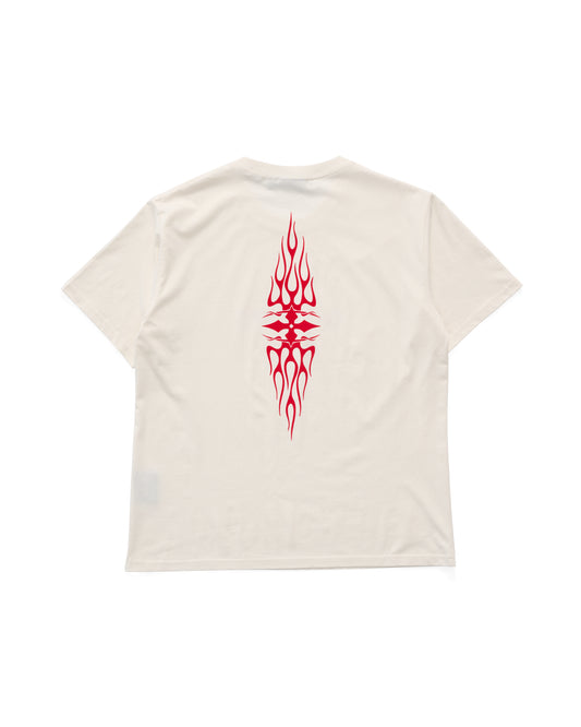 STACKED SS TEE - Vintage White